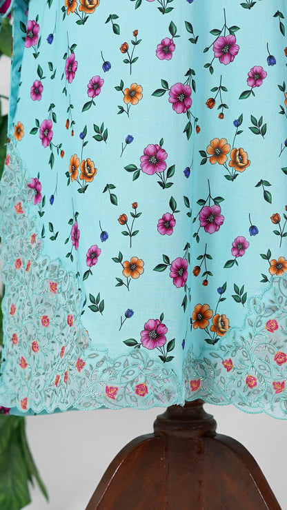 Chash-me-Mah – Blue Lavender Embroidered 3-Piece Lawn Suit