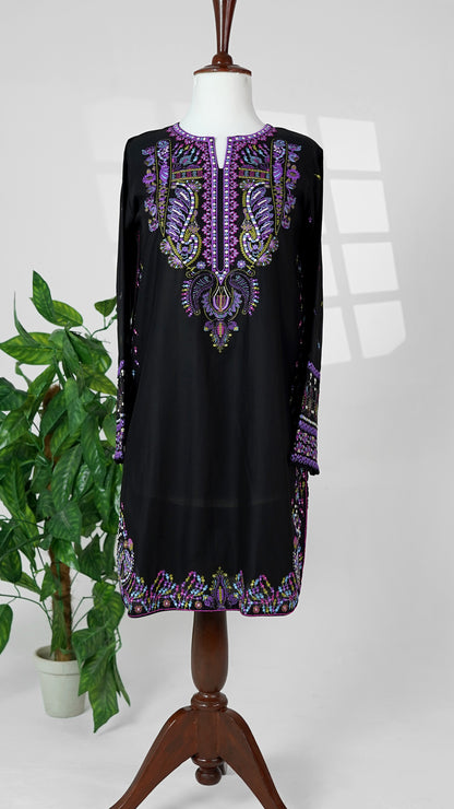Black Pearl – Embroidered 3-Piece Lawn Suit