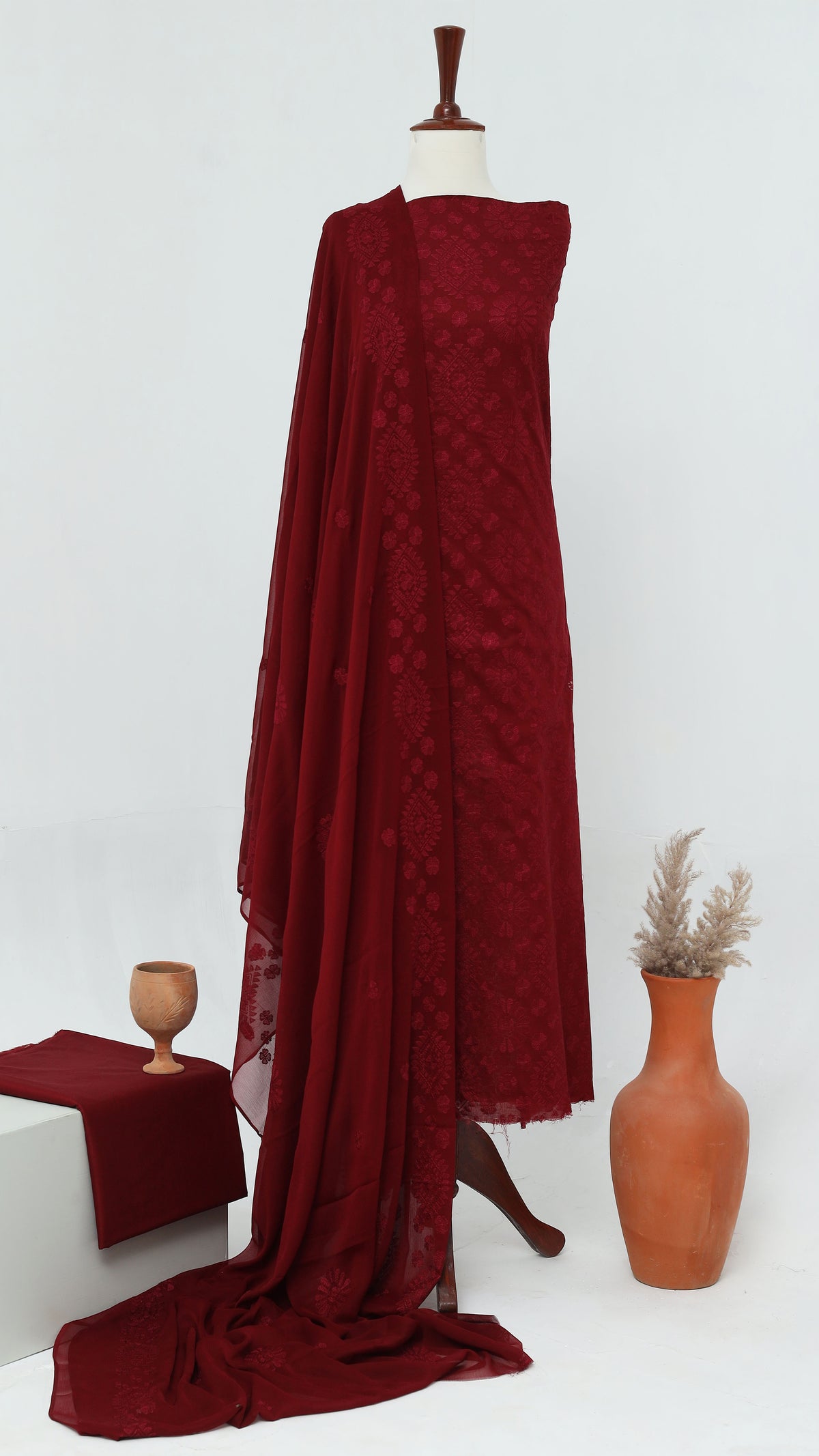 Ruby– Embroidered 3-Piece Lawn Set