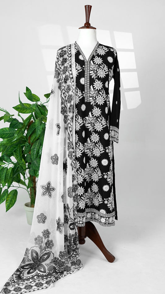 Ziyaan – Premium Embroidered 3-Piece Lawn Suit